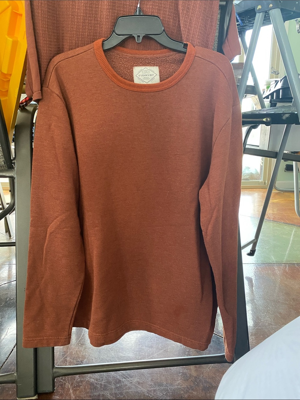 St. John's Bay Men's Burnt Orange Crewneck Sweater